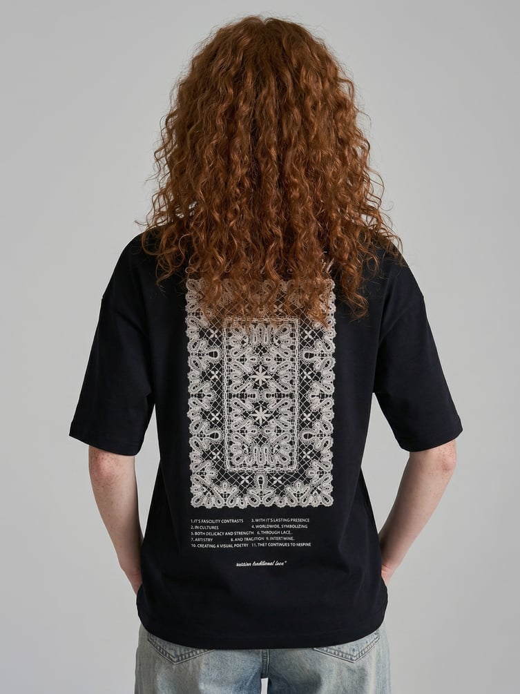 Футболка оверсайз с принтом Russian Vibes