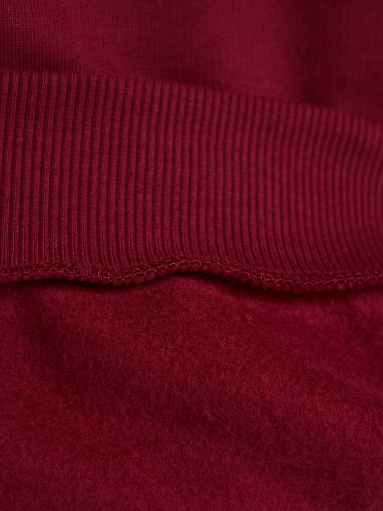 Теплая толстовка оверсайз с полузамком и начесом