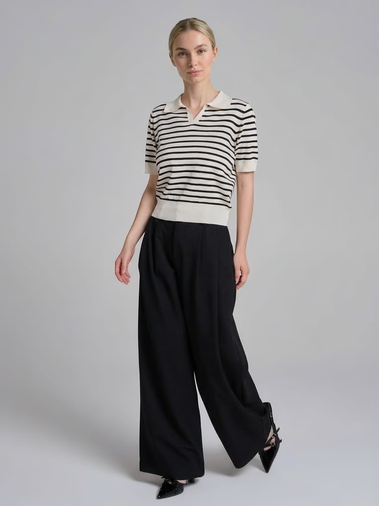 Джемпер трикотажный в полоску