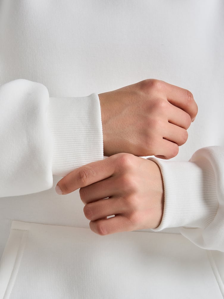 Утепленное худи оверсайз с начесом