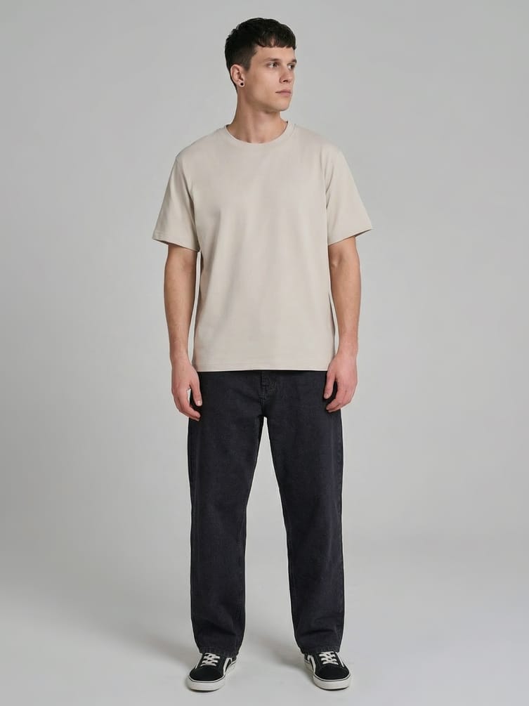 Футболка из хлопка однотонная