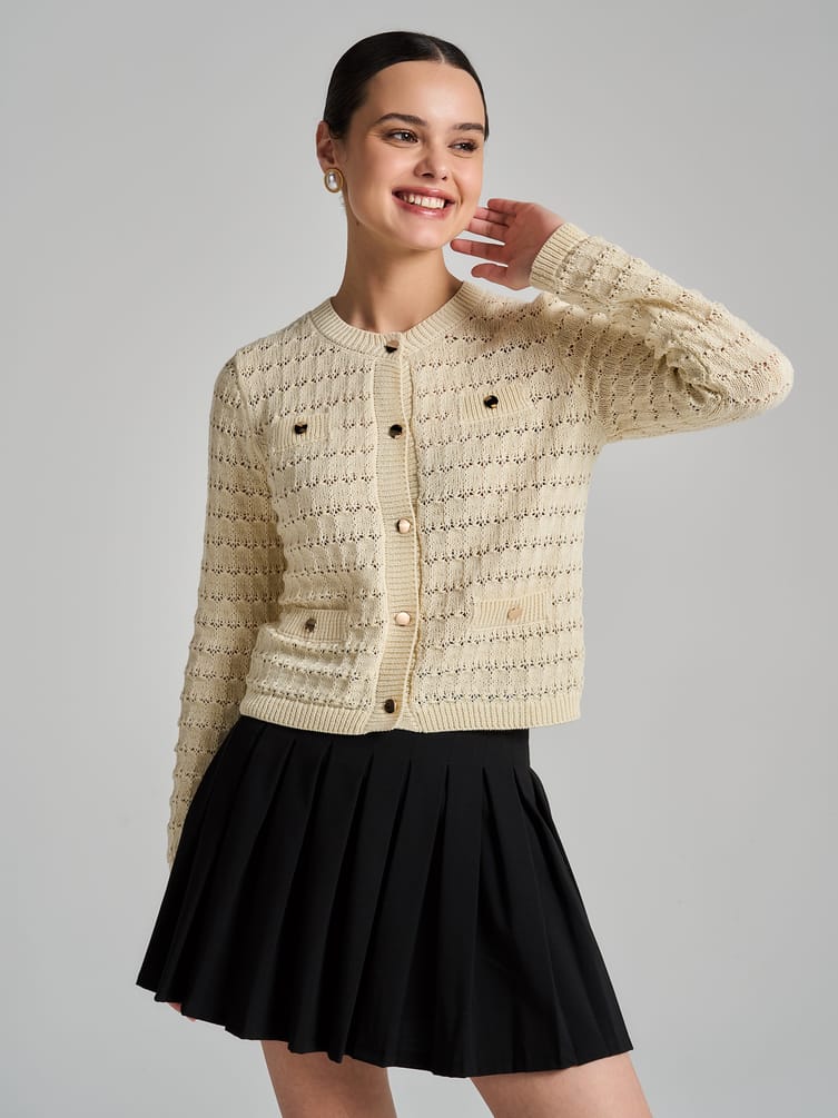 Кардиган вязаный на пуговицах