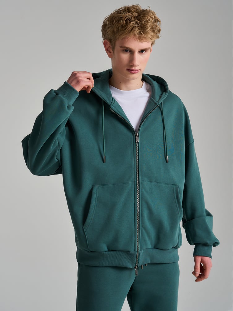 Толстовка зип худи теплая с начёсом