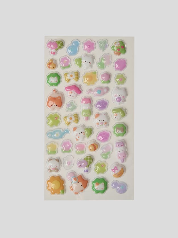 Наклейки 3D котята