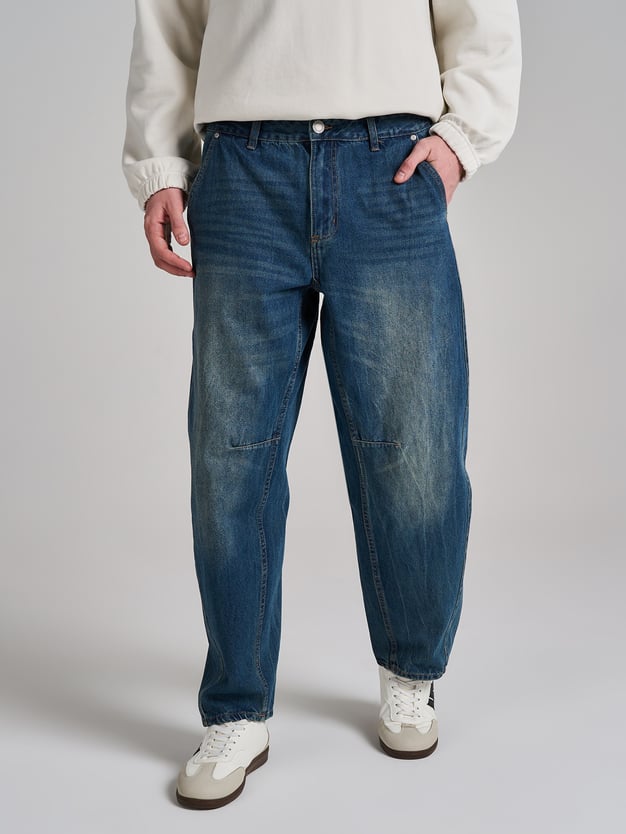 Джинсы Ballon со смещенными боковыми швами