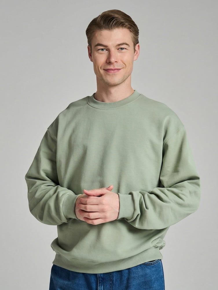 Свитшот базовый однотонный