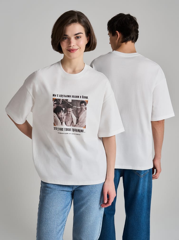 Футболка оверсайз с принтом Мосфильм