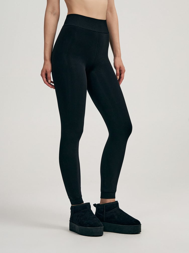 Леггинсы теплые с подкладкой из искусственного меха