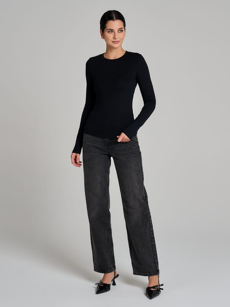 Облегающий лонгслив из вискозы