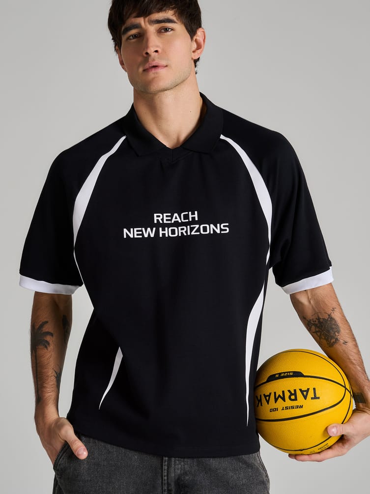 Рубашка поло с надписью