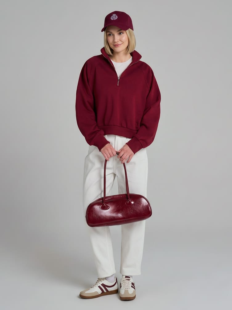 Толстовка Half Zip с высоким горлом