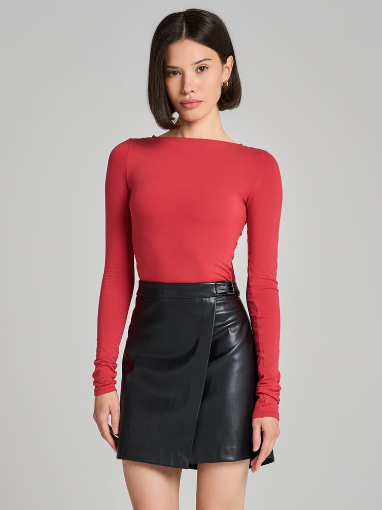 Боди-блузка с бантом на спине