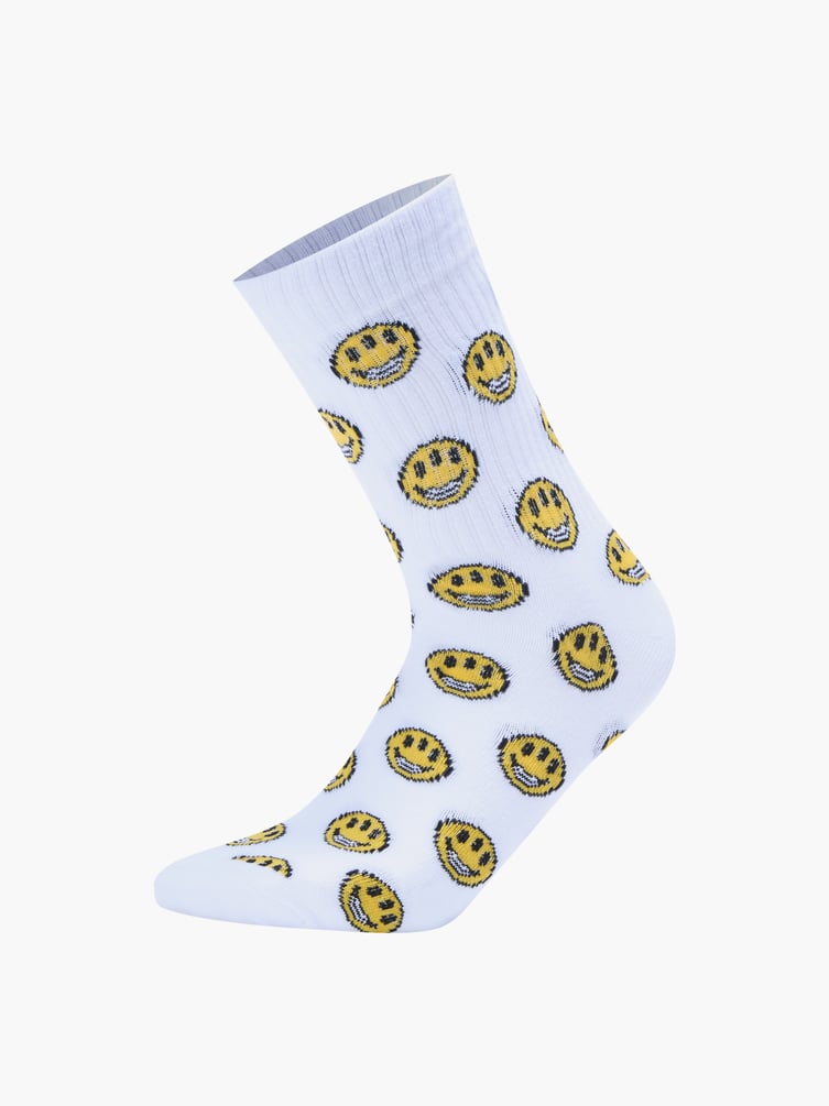 Носки - 3 пары с принтом смайла