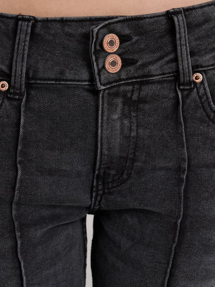 Джинсы клеш со стрелками