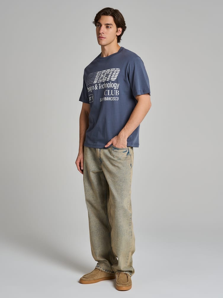 Футболка из хлопка с надписью