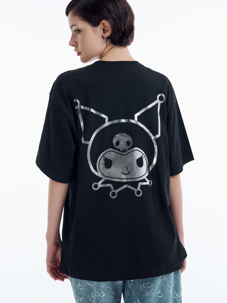 Футболка с принтом Kuromi на спине