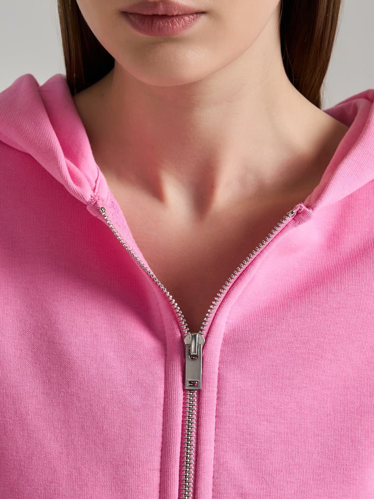 Зип худи  с капюшоном без начесом