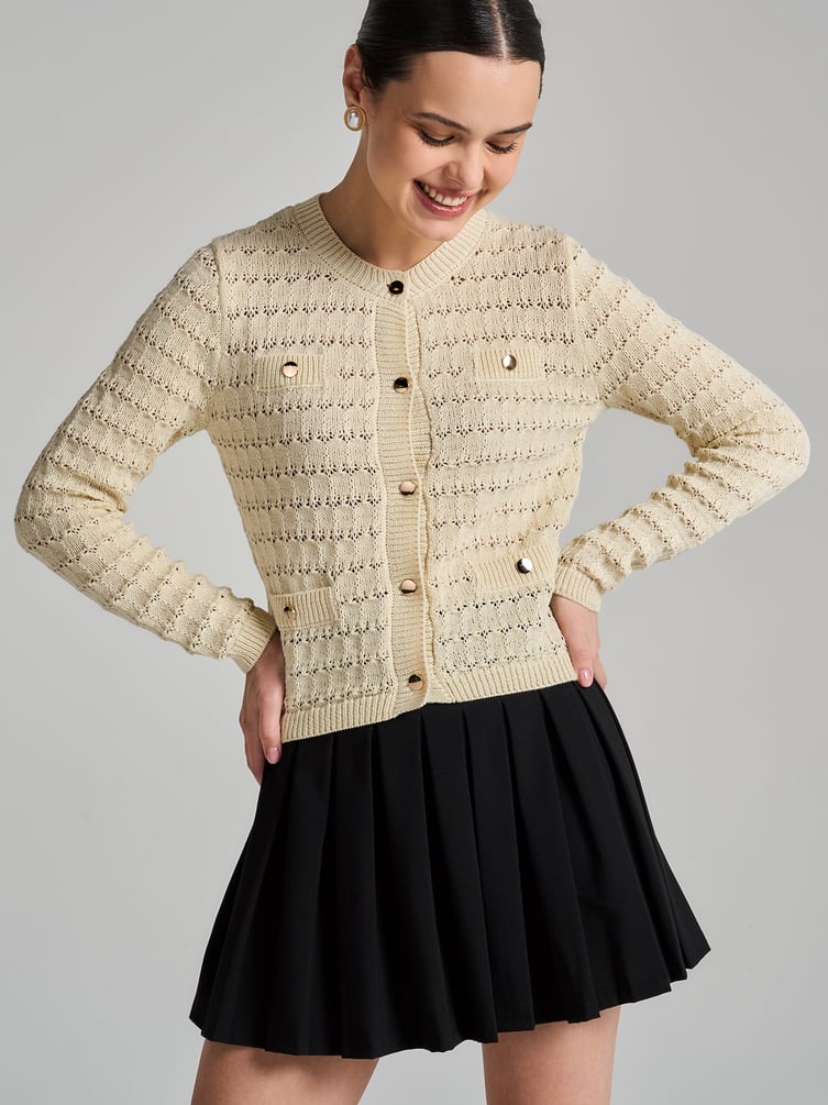 Кардиган вязаный на пуговицах