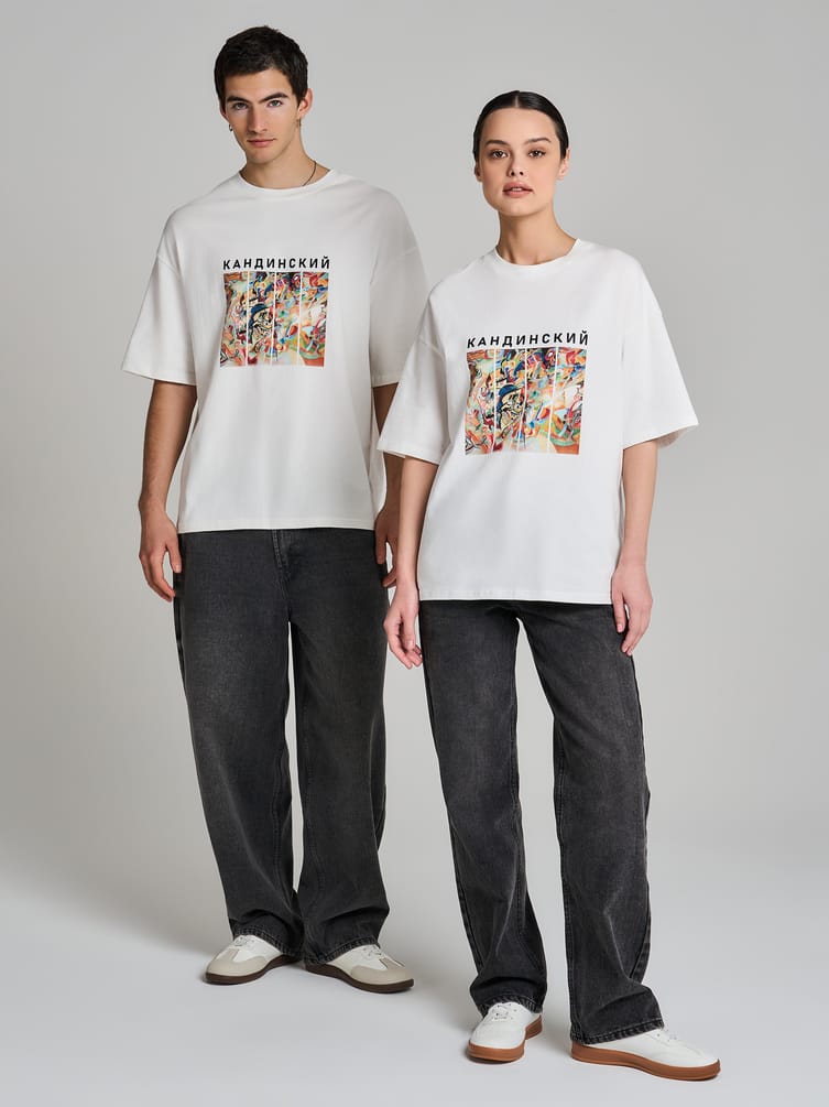 Футболка с принтом картин Третьяковской галереи