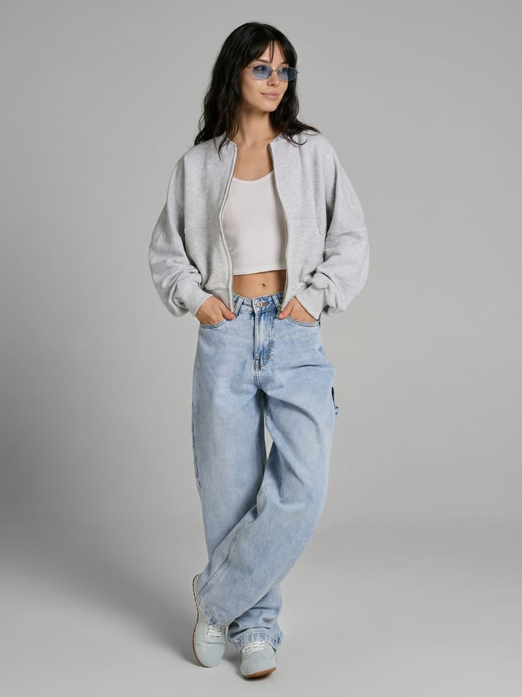 Джинсы широкие Balloon