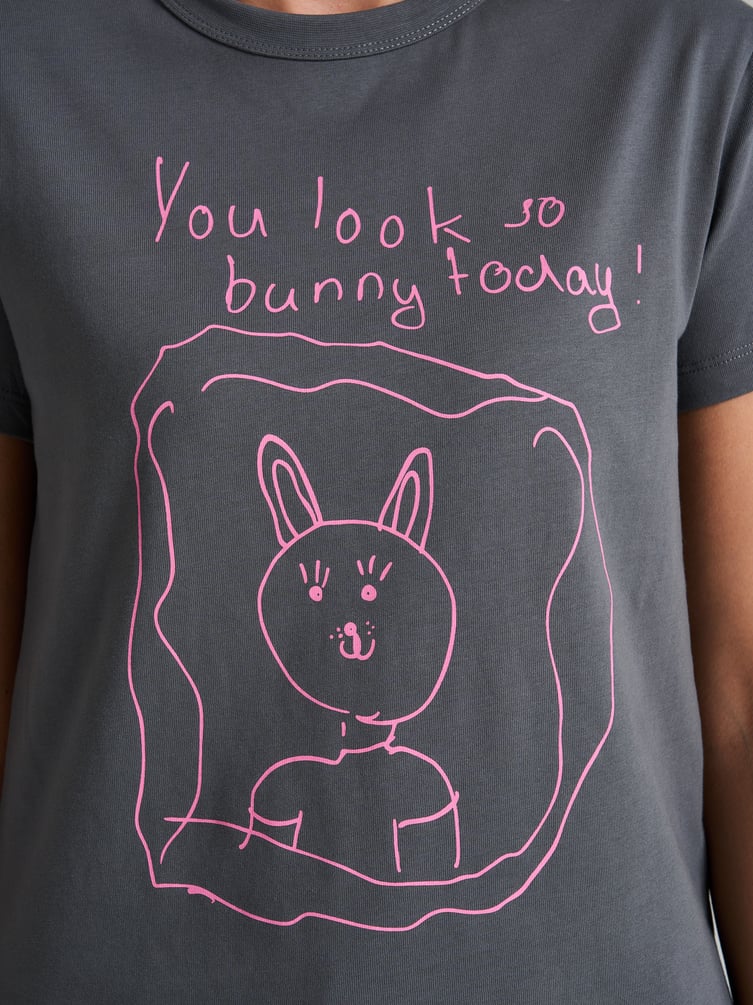 Футболка из хлопка с принтом