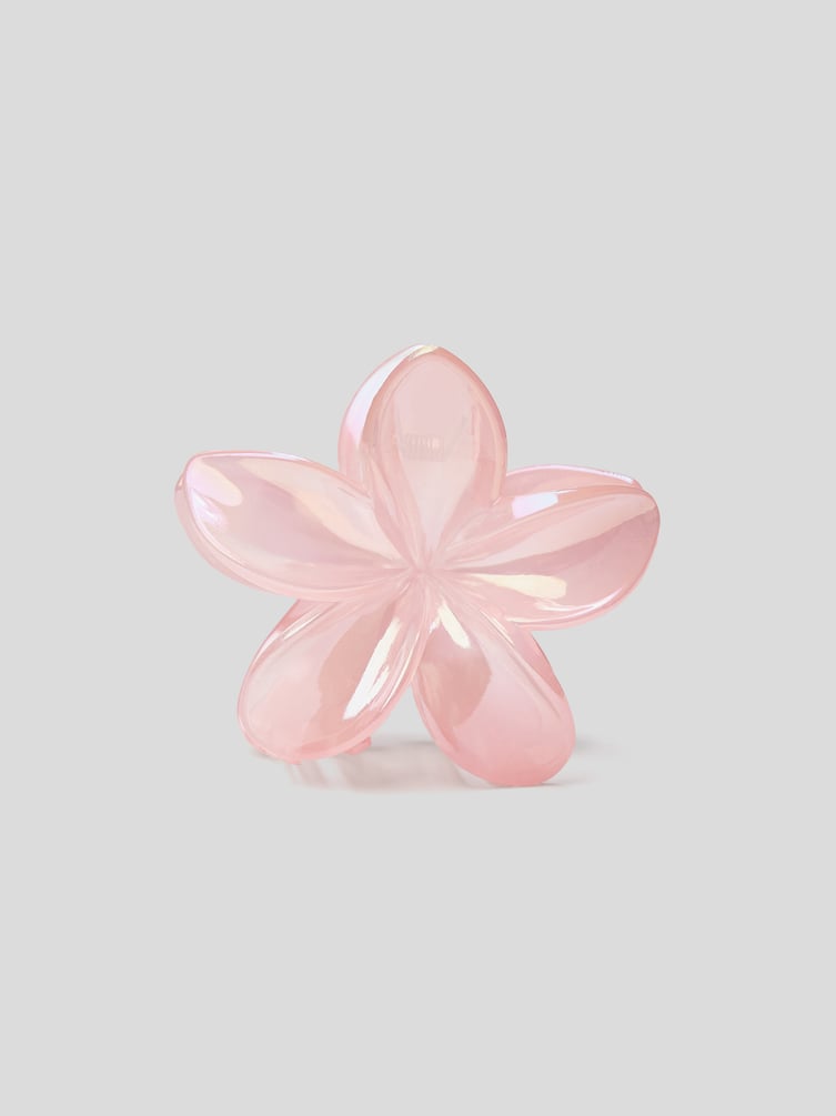 Заколка-краб в виде цветка