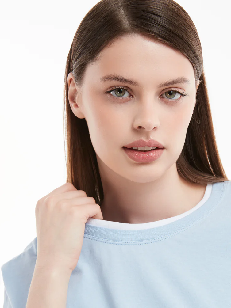 Короткая футболка оверсайз Color Basic