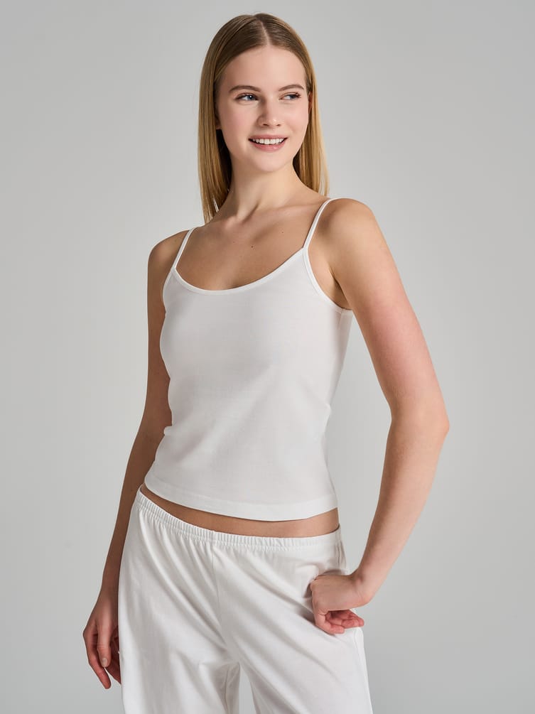 Пижама из хлопка с майкой и брюками