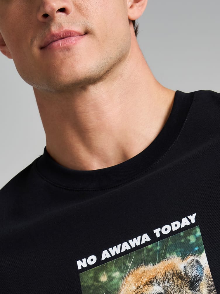 Футболка из хлопка с принтом