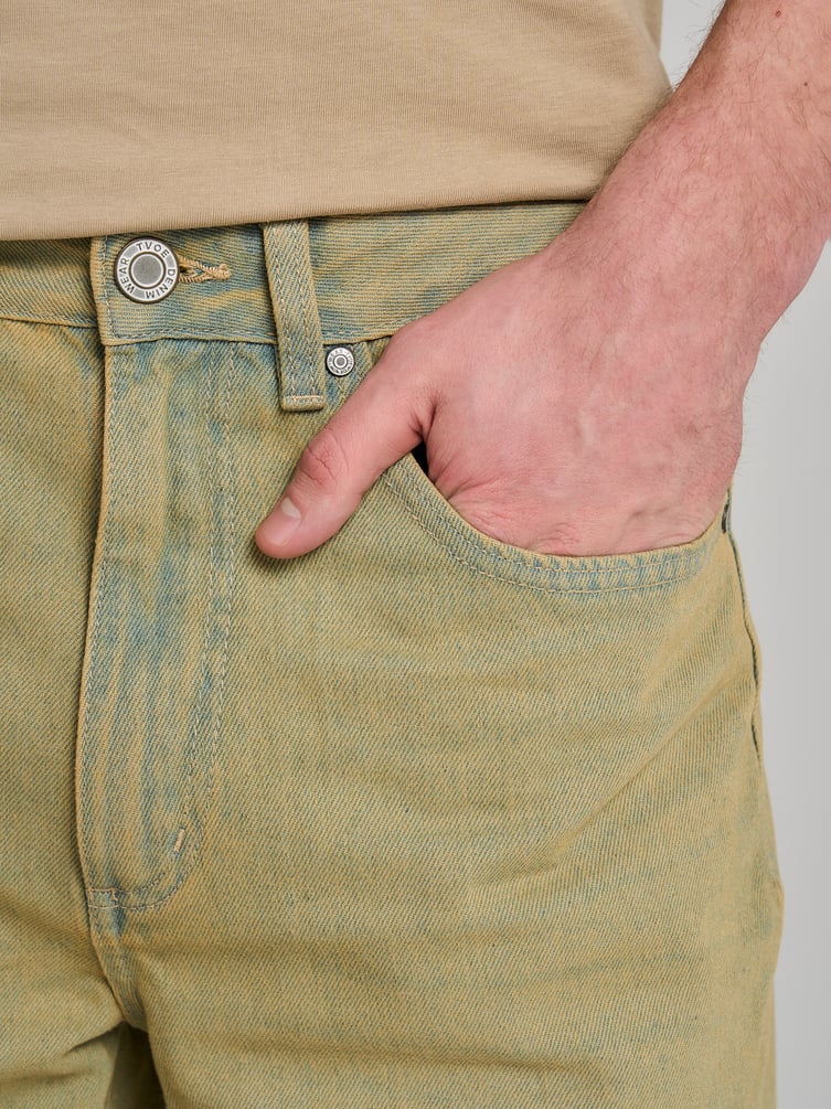 Джинсы багги зауженные