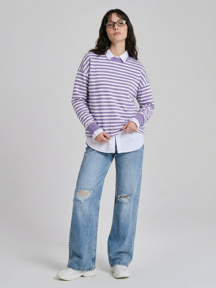 Свитшот в полоску