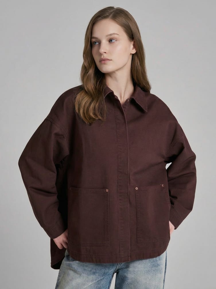 Рубашка джинсовая оверсайз