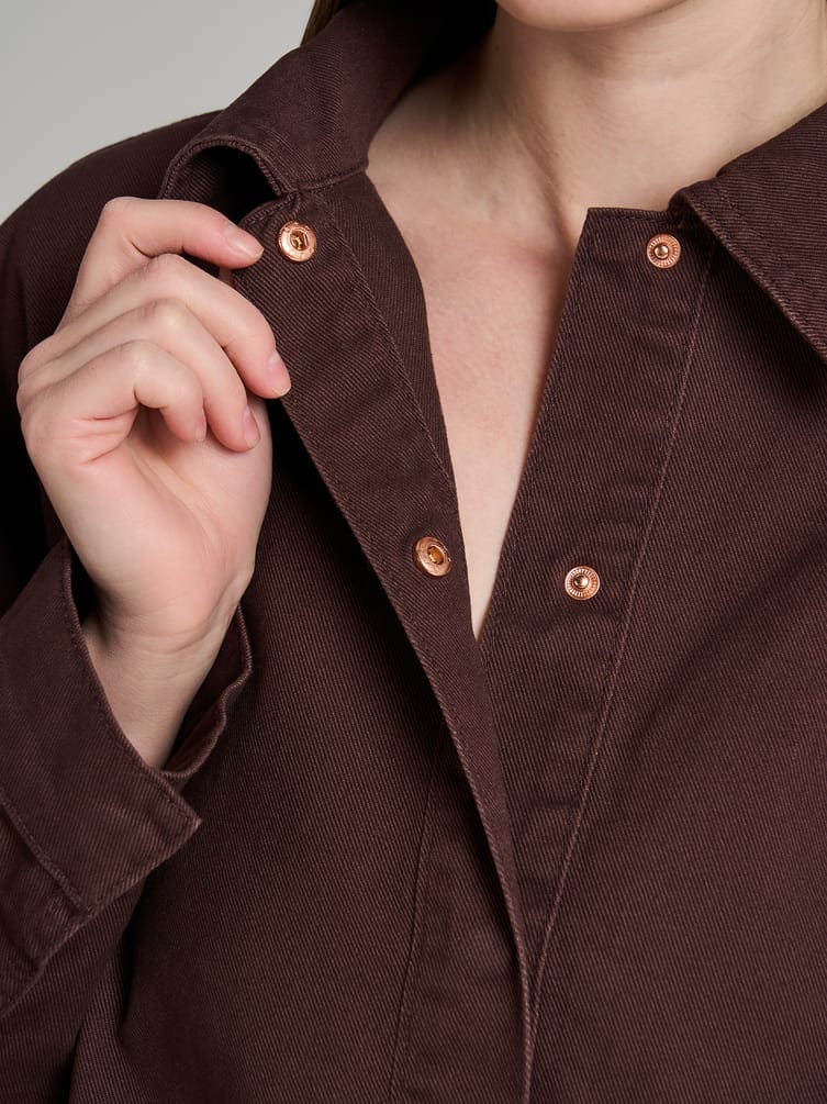 Рубашка джинсовая оверсайз