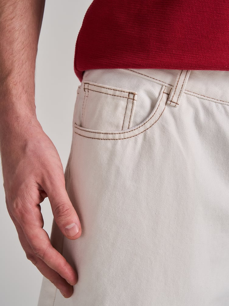 Удлиненные джинсовые шорты бермуды