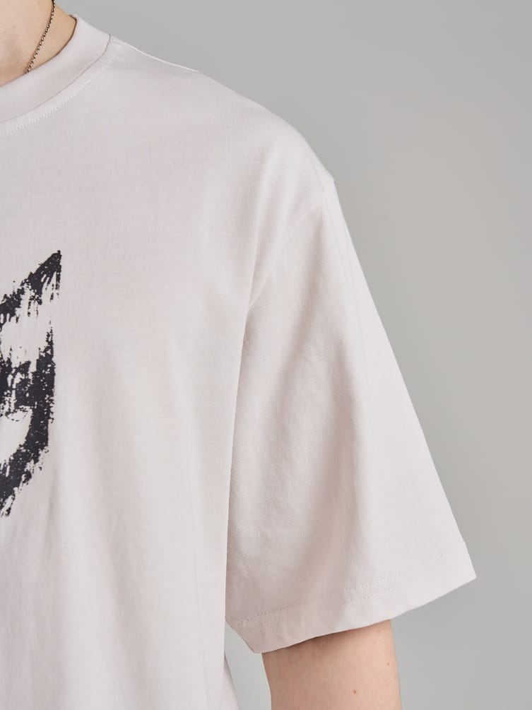 Футболка из хлопка с принтом кошки