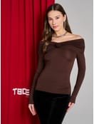 Блузка нарядная с открытыми плечами