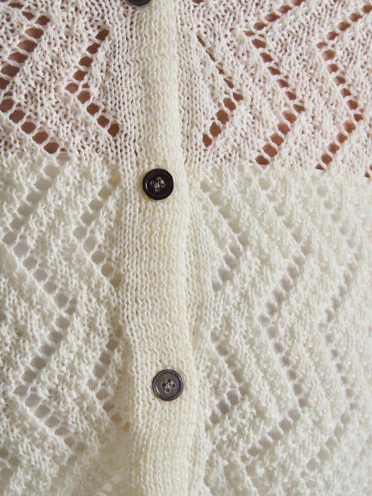 Вязаный кардиган на пуговицах