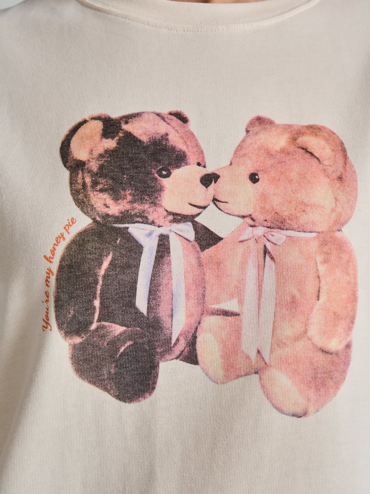 Футболка из хлопка с принтом