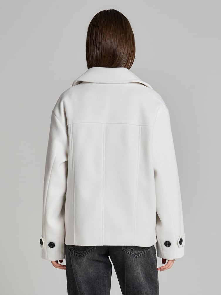 Пальто демисезонное двубортное