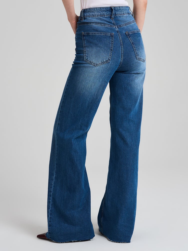 Джинсы wide leg широкие