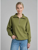 Свитшот без начеса с высоким горлом