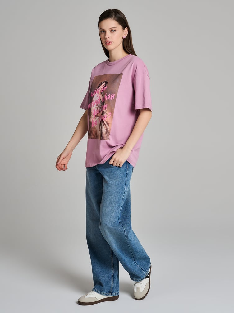 Футболка хлопковая с принтом