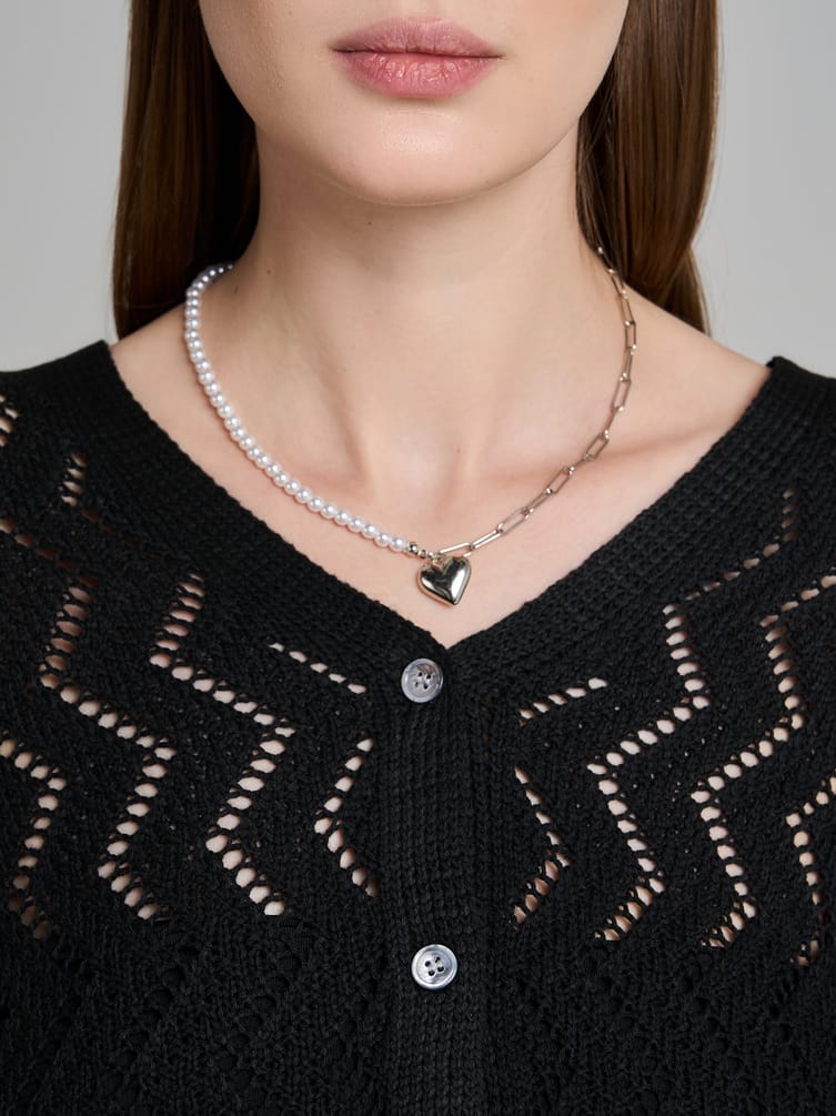 Вязаный кардиган на пуговицах