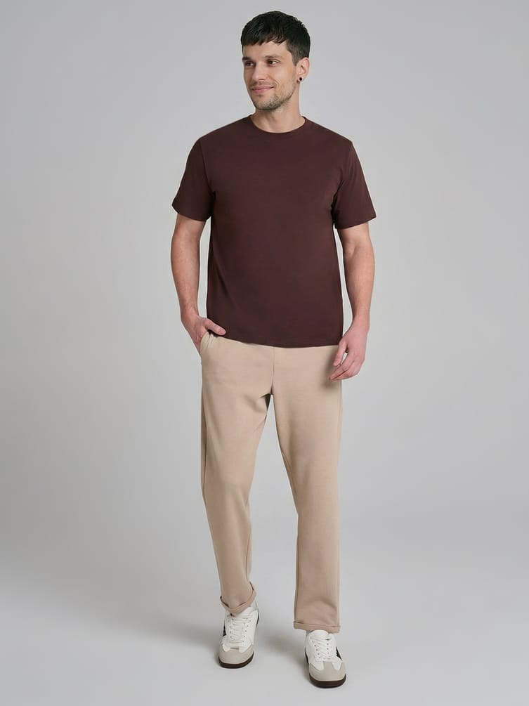 Брюки зауженные на резинке