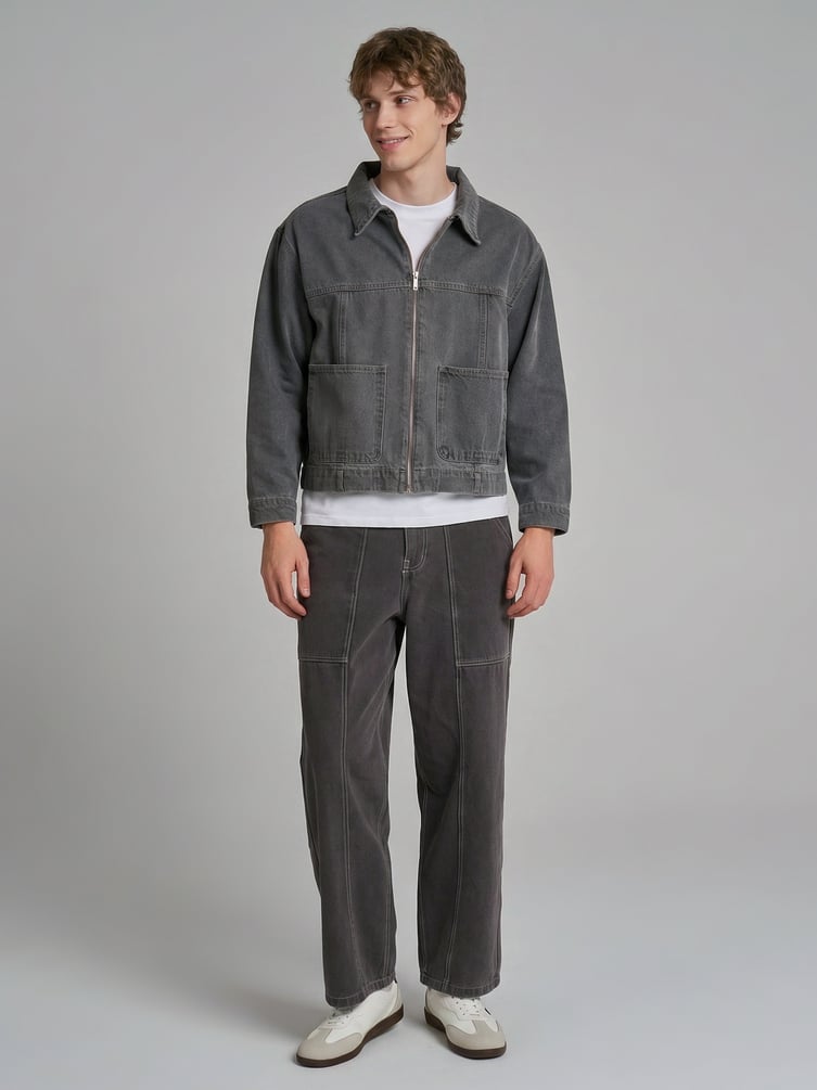 Куртка джинсовая на молнии