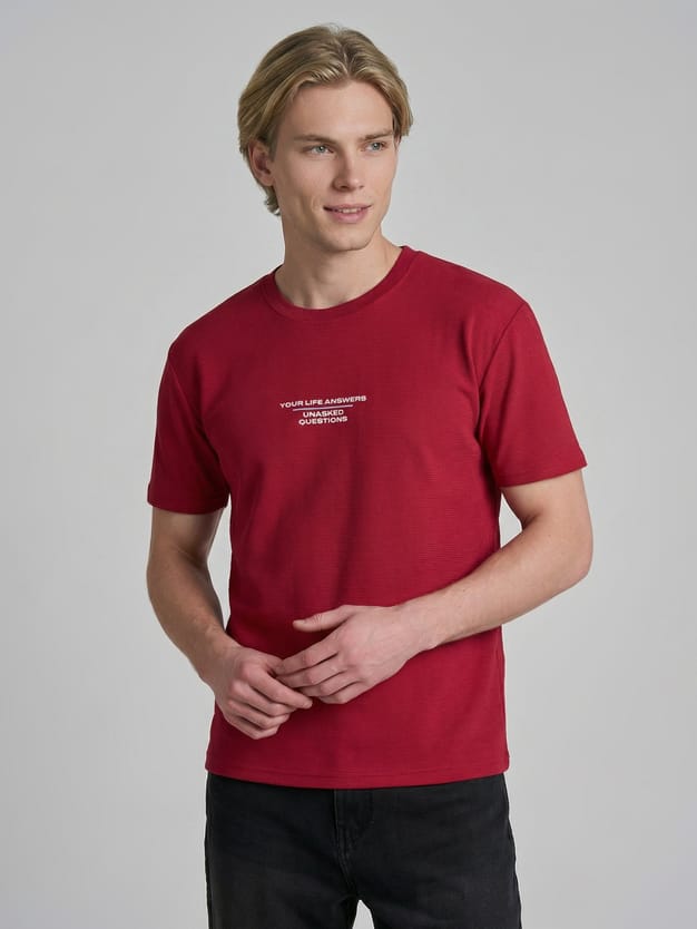 Футболка трикотажная с надписью