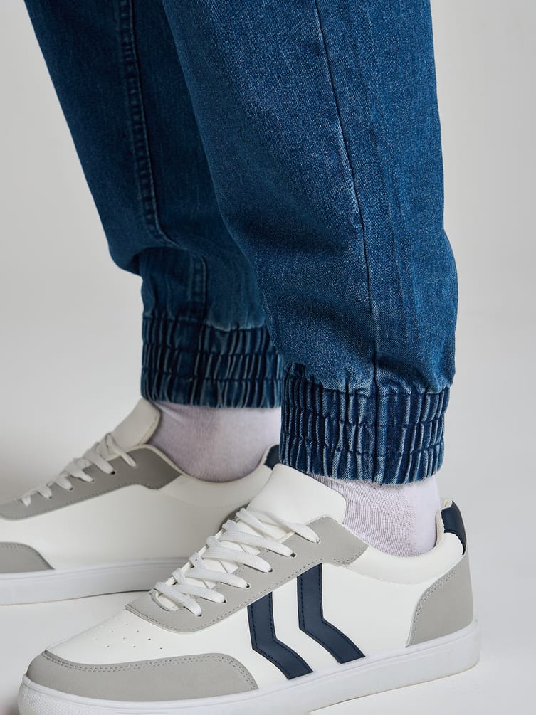 Джинсы джоггеры на резинке