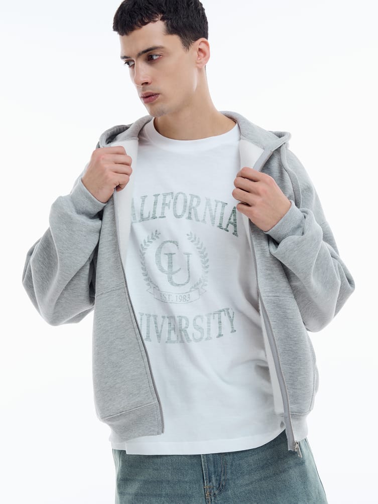 Толстовка на молнии с капюшоном