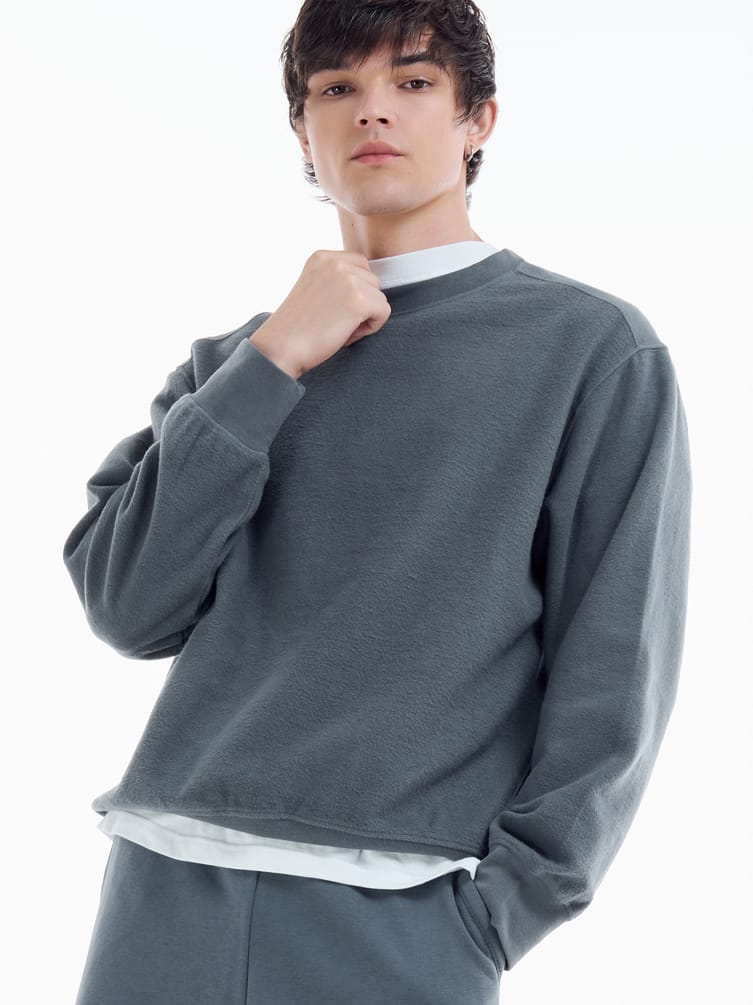 Свитшот оверсайз с начесом