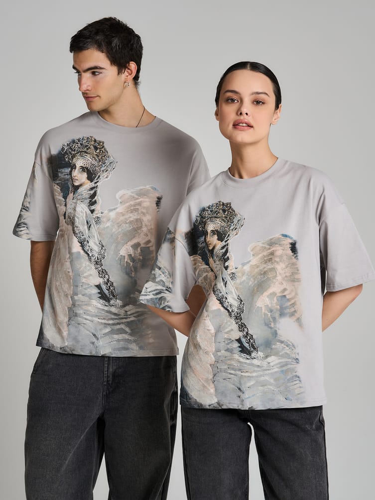 Футболка с принтом картин Третьяковской галереи